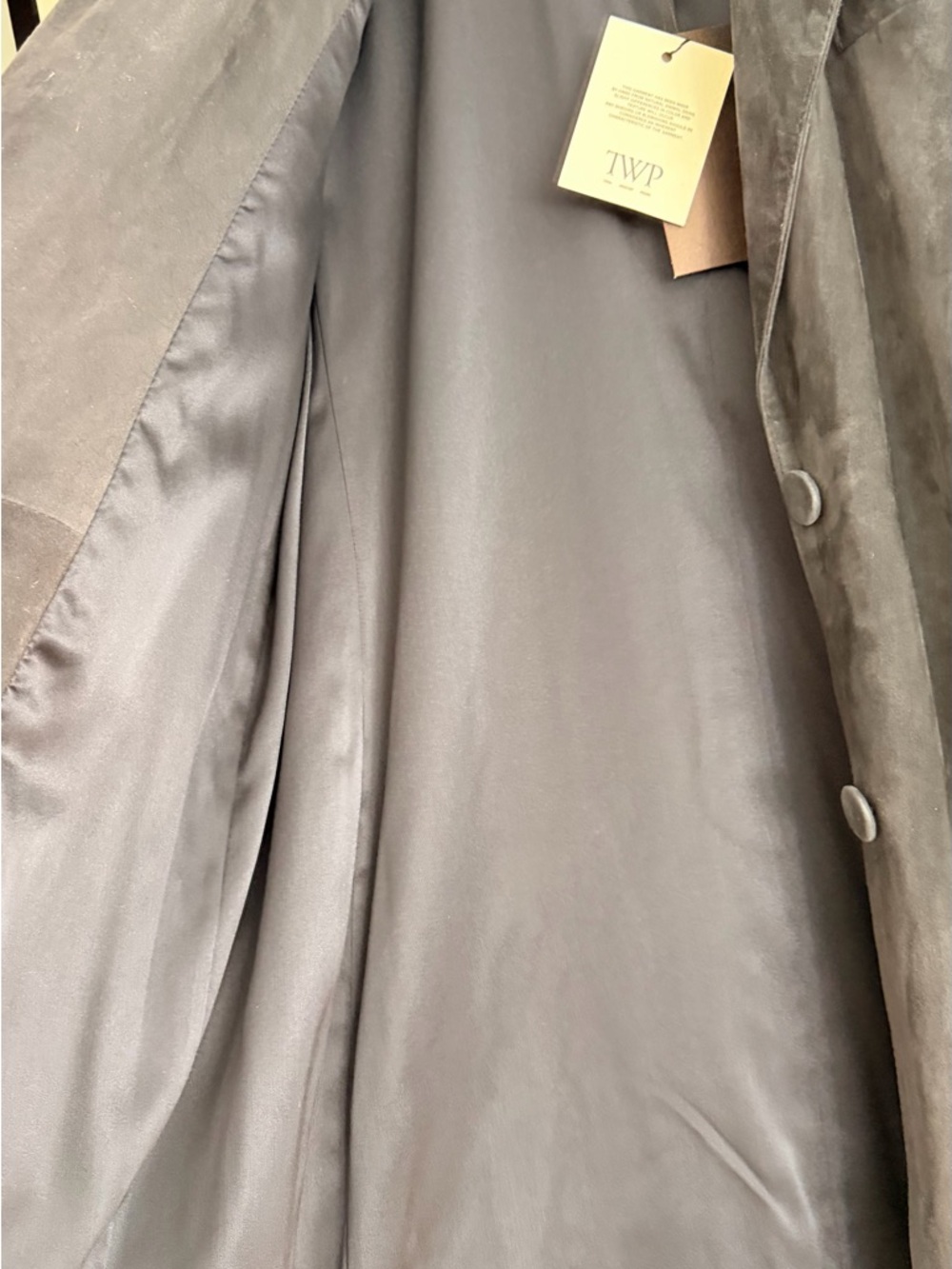 NWT TWP suede trench coat - Picture 6 of 9